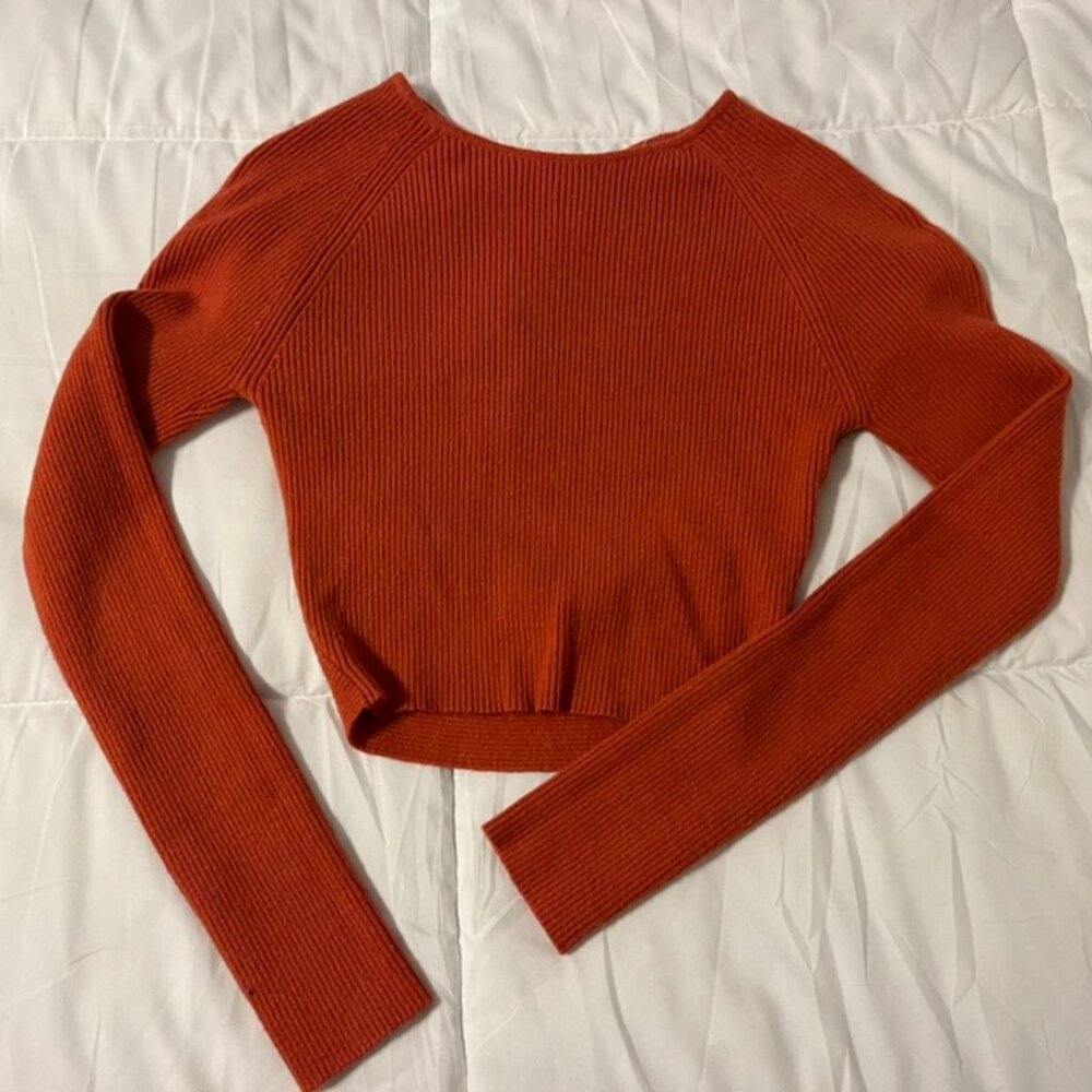 PacSun/L.A. Hearts Knitted Open-Back Long Sleeve
